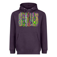 Plum mardi gras brush stroke Heavyweight Hoodie - RanaPortraitStore
