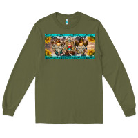 Army Green western gnome license plate Long Sleeve Tee - BarkalooDesign