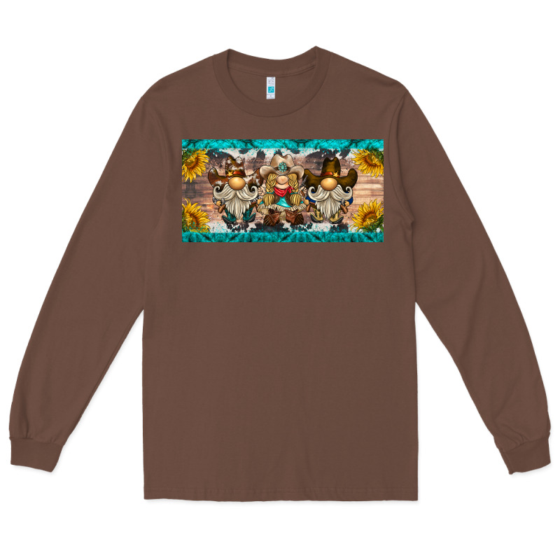 Western Gnome License Plate Long Sleeve Tee by BarkalooDesign | Teevron
