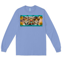 Colony Blue western gnome license plate Long Sleeve Tee - BarkalooDesign