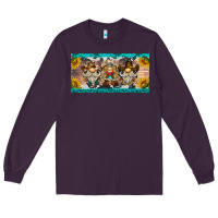 Plum western gnome license plate Long Sleeve Tee - BarkalooDesign