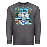 Charcoal Heather snowman gnome truck Premium Sweatshirt - texasbilliewilder