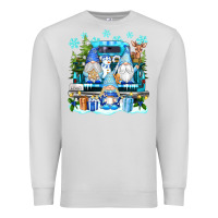 Dove Grey snowman gnome truck Premium Sweatshirt - texasbilliewilder
