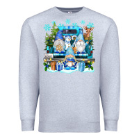 Heather Grey snowman gnome truck Premium Sweatshirt - texasbilliewilder
