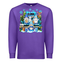 Purple snowman gnome truck Premium Sweatshirt - texasbilliewilder