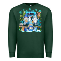 Sports Green snowman gnome truck Premium Sweatshirt - texasbilliewilder