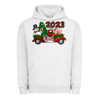 Pigment Lunar Rock happy new year truck 2023 Urban Hoodie - Jasminsmagicworld
