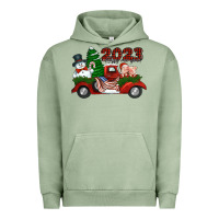 Pigment Oil Green happy new year truck 2023 Urban Hoodie - Jasminsmagicworld