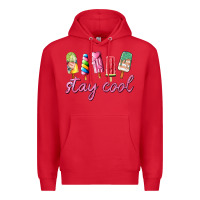 Red stay cool Premium Hoodie - AdoDesignShop