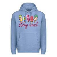 Colony Blue stay cool Premium Hoodie - AdoDesignShop