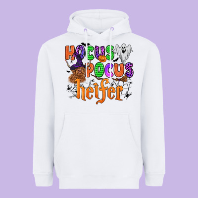 Hocus Pocus Heifer Heavyweight Hoodie Designed By Zillion Design Studio