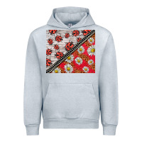 Heather Grey ladybug Urban Hoodie - BarkalooDesign