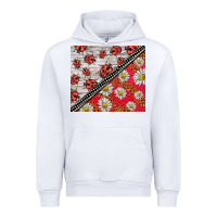 White ladybug Urban Hoodie - BarkalooDesign
