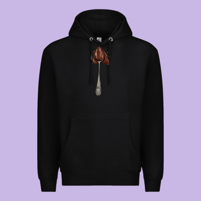 Spoon With Chocolate Premium Hoodie Designed By Adodesignshop