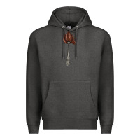 Charcoal Heather spoon with chocolate Premium Hoodie - AdoDesignShop