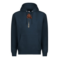 Navy spoon with chocolate Premium Hoodie - AdoDesignShop