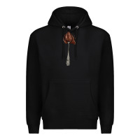 Black spoon with chocolate Premium Hoodie - AdoDesignShop