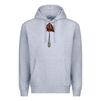 Heather Grey spoon with chocolate Premium Hoodie - AdoDesignShop