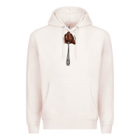 Pale Pink spoon with chocolate Premium Hoodie - AdoDesignShop