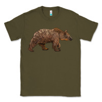 Army Green bear Classic Tee - BarkalooDesign