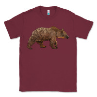 Burgundy bear Classic Tee - BarkalooDesign