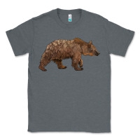 Charcoal Heather bear Classic Tee - BarkalooDesign