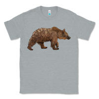 Heather Grey bear Classic Tee - BarkalooDesign
