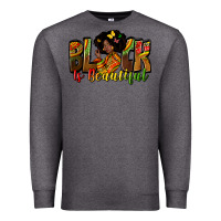 Charcoal Heather Black is beautiful juneteenth Premium Sweatshirt - Zillion Design Studio