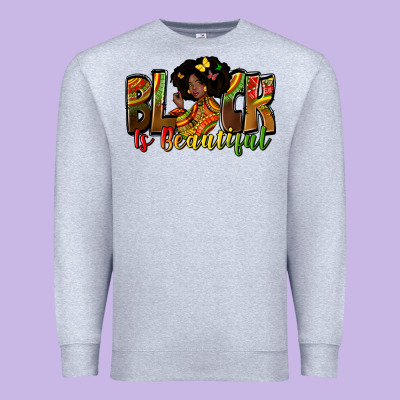 Black Is Beautiful Juneteenth Premium Sweatshirt Designed By Zillion Design Studio