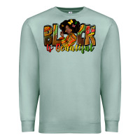 Seafoam Black is beautiful juneteenth Premium Sweatshirt - Zillion Design Studio