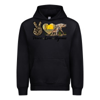 Black Peace Love Hyenas Urban Hoodie - LillyAllenDesigns