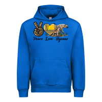 Cobalt Peace Love Hyenas Urban Hoodie - LillyAllenDesigns
