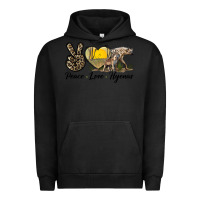 Pigment Black Peace Love Hyenas Urban Hoodie - LillyAllenDesigns