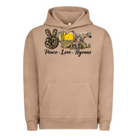 Pigment Burro Peace Love Hyenas Urban Hoodie - LillyAllenDesigns