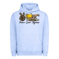Pigment Grape Ice Peace Love Hyenas Urban Hoodie - LillyAllenDesigns
