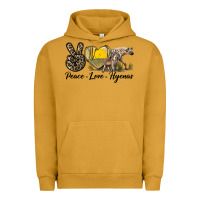 Pigment Peanut Butter Peace Love Hyenas Urban Hoodie - LillyAllenDesigns