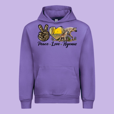 Peace Love Hyenas Urban Hoodie Designed By Lillyallendesigns