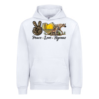 White Peace Love Hyenas Urban Hoodie - LillyAllenDesigns