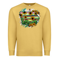 Antique Gold Iowa State Map Premium Sweatshirt - RanaPortraitStore