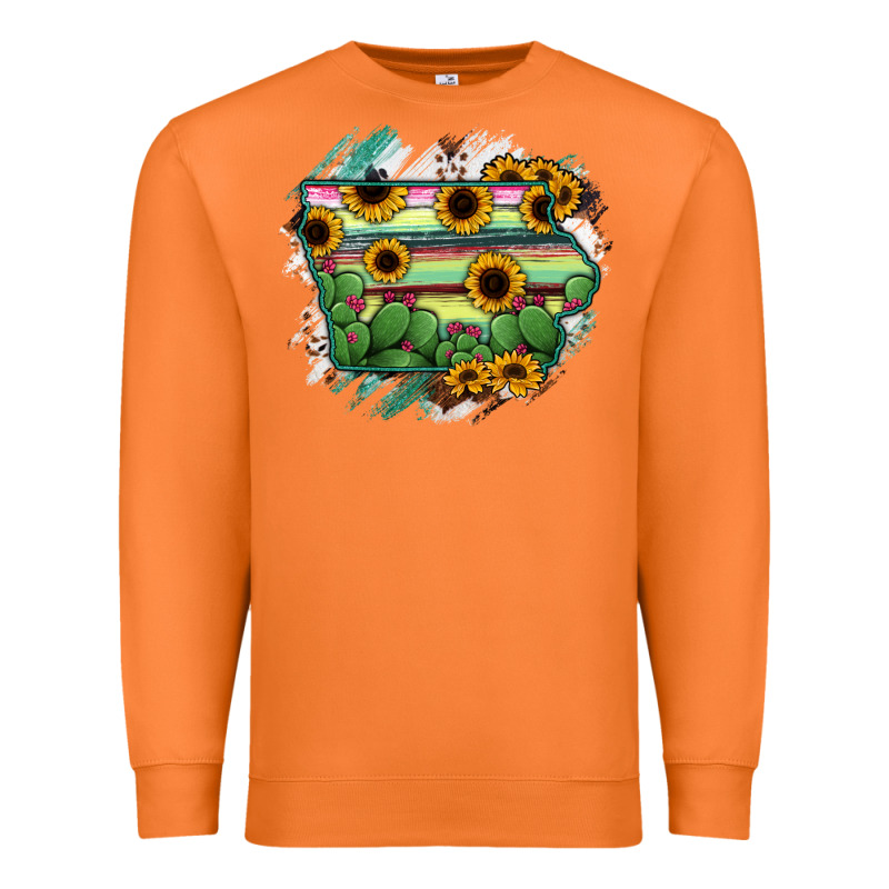 Iowa State Map Premium Sweatshirt by RanaPortraitStore | Teevron
