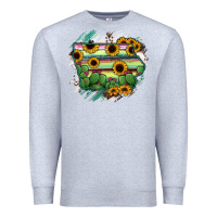 Heather Grey Iowa State Map Premium Sweatshirt - RanaPortraitStore