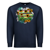 Navy Iowa State Map Premium Sweatshirt - RanaPortraitStore