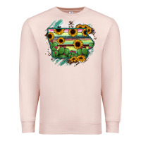 Pale Pink Iowa State Map Premium Sweatshirt - RanaPortraitStore