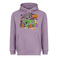 Lavender happy halloween farm animals Heavyweight Hoodie - Zillion Design Studio