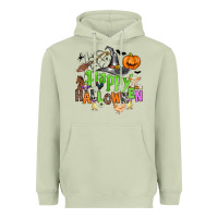 Matcha happy halloween farm animals Heavyweight Hoodie - Zillion Design Studio