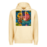 Pina Colada 4th of july texas map with cow seamless pattern Premium Hoodie - BundleAndBundleShop