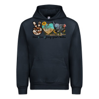Navy Peace Love Jersey Giant Chicken Urban Hoodie - LillyAllenDesigns