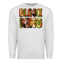 Oatmeal Heather Black king juneteenth Premium Sweatshirt - Zillion Design Studio