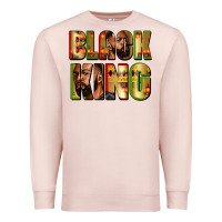 Pale Pink Black king juneteenth Premium Sweatshirt - Zillion Design Studio