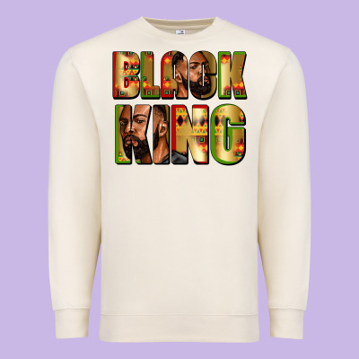 Black King Juneteenth Premium Sweatshirt Designed By Zillion Design Studio